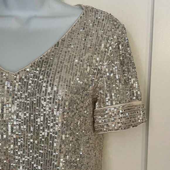 Cece Women’s Sequin V- Neck Shimmer Cocktail Dress Sz XS - Picture 12 of 14